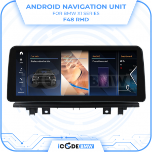 Android Navigation Unit for BMW X1 Series F48 RHD