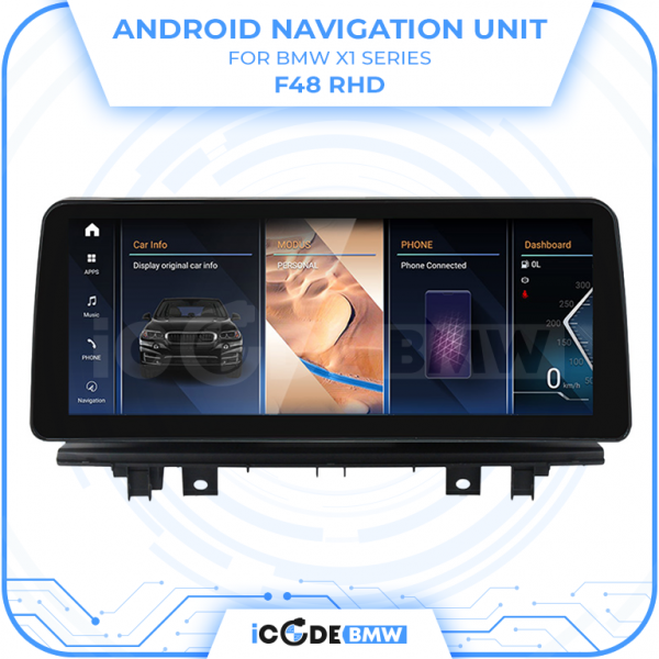 Android Touchscreen BMW F48 10.25" HD 4GB + 64GB S665 Android 13 ID8-core Snapdragon Wireless Carplay NBT BOTH - Image 3