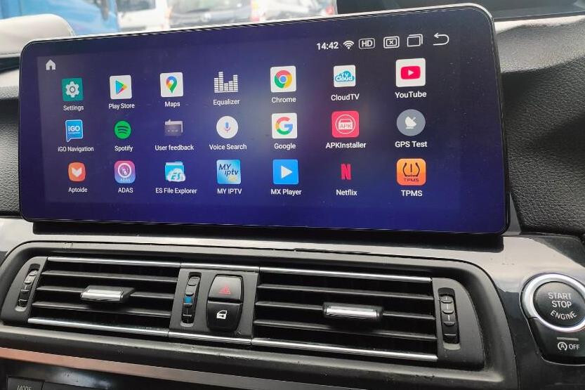 Android Touchscreen BMW F10 12.3" FHD 8GB + 128GB S662 Android 13 ID8-core Snapdragon Wireless Carplay CIC BOTH - Image 4