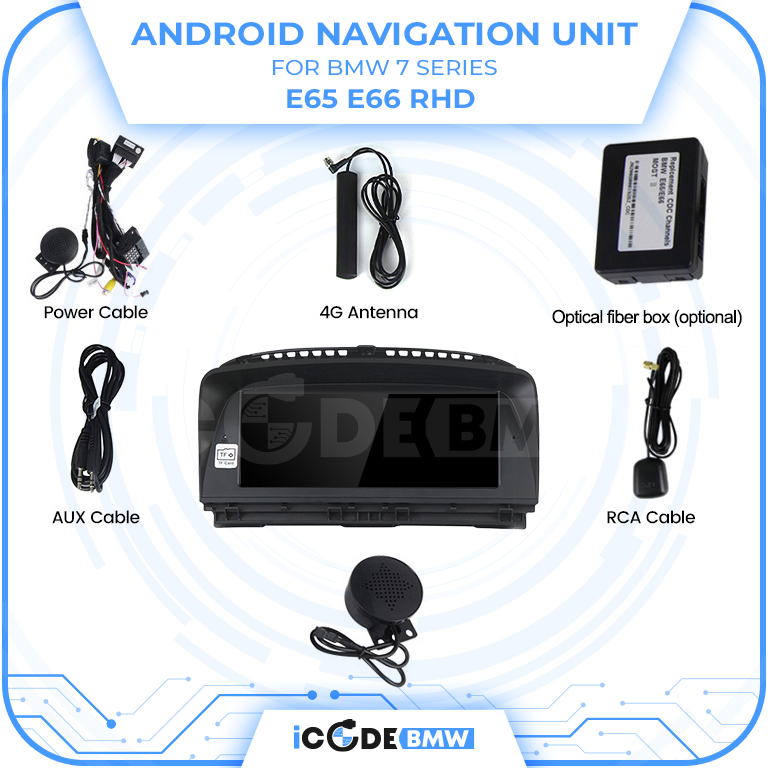 Android Touchscreen BMW E65 8.8" HD 4GB + 64GB S665 Android 13 ID8-core Snapdragon Wireless Carplay CCC BOTH - Image 4