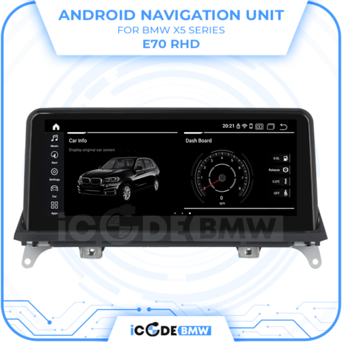 Android Touchscreen BMW E70 12" FHD 4GB + 64GB S665 Android 13 ID8-core Snapdragon Wireless Carplay CIC BOTH - Image 5
