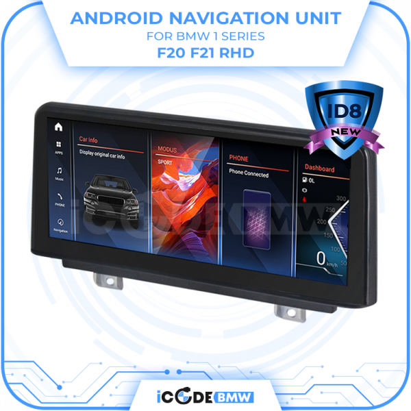 Android Touchscreen BMW F20 10" FHD 4GB + 64GB S665 Android 13 ID8-core Snapdragon Wireless Carplay EVO RHD - Image 4