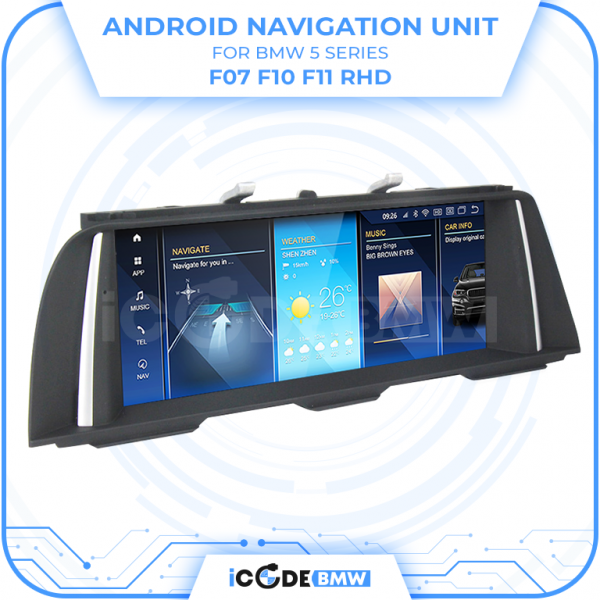 Android Touchscreen BMW F10 10.25" FHD 4GB + 64GB S662 Android 13 ID8-core Snapdragon Wireless Carplay CIC BOTH - Image 4