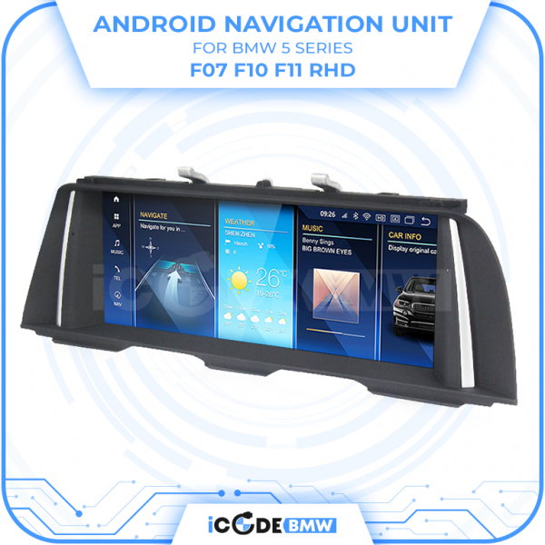 Android Touchscreen BMW F10 10.25" FHD 4GB + 64GB S662 Android 13 ID8-core Snapdragon Wireless Carplay CIC BOTH - Image 6