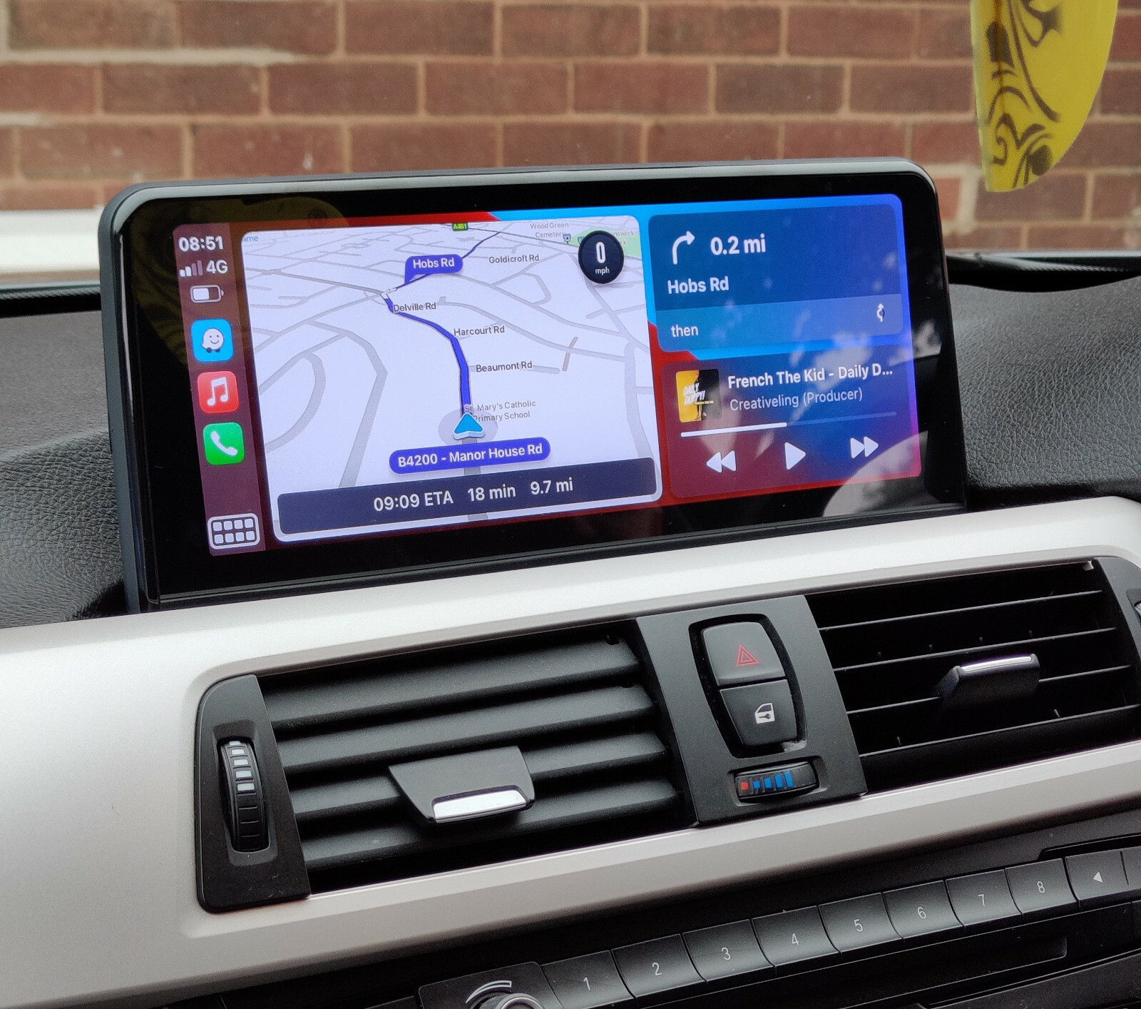 Android Touchscreen BMW F30 10.25" HD 4GB + 64GB S665 Android 13 ID8-core Snapdragon Wireless Carplay NBT BOTH - Image 9