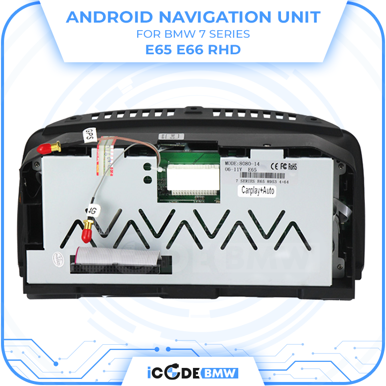 Android Touchscreen BMW E65 8.8" HD 4GB + 64GB S665 Android 13 ID8-core Snapdragon Wireless Carplay CCC BOTH - Image 8