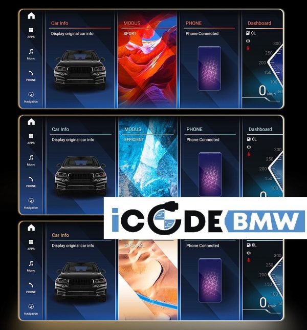 Android Touchscreen BMW E70 10.25" HD 4GB + 64GB S665 Android 13 ID8-core Snapdragon Wireless Carplay CIC BOTH - Image 8