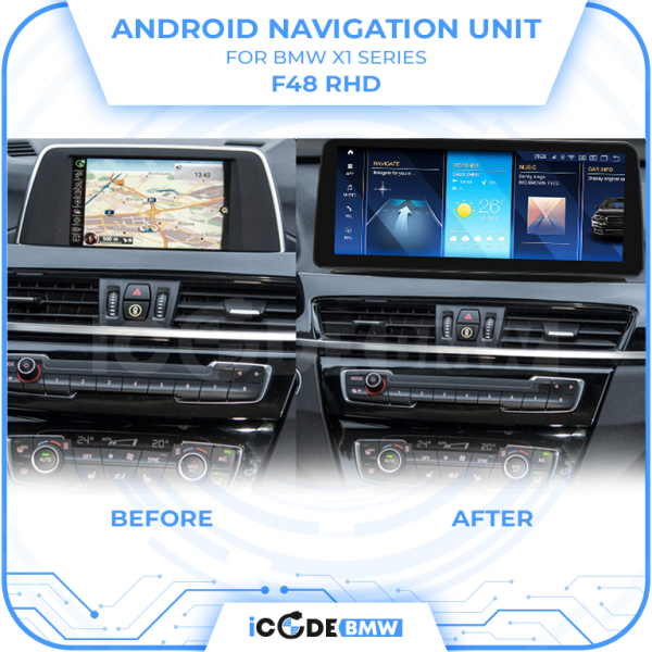 Android Touchscreen BMW F48 10.25" HD 4GB + 64GB S665 Android 13 ID8-core Snapdragon Wireless Carplay NBT BOTH - Image 4