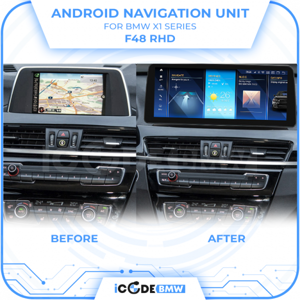 Android Touchscreen BMW F48 10.25" FHD 8GB + 128GB S662 Android 13 ID8-core Snapdragon Wireless Carplay EVO BOTH - Image 4