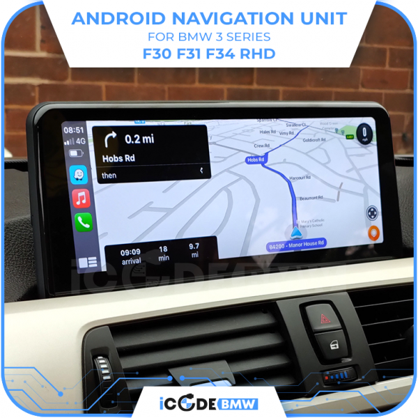 Android Touchscreen BMW F30 10.25" HD 4GB + 64GB S665 Android 13 ID8-core Snapdragon Wireless Carplay EVO BOTH - Image 7