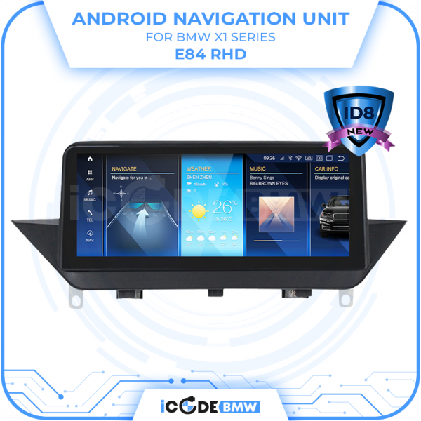 Android Touchscreen BMW E84 12.3" FHD 4GB + 64GB S662 Android 13 ID8-core Snapdragon Wireless Carplay N/S BOTH - Image 2