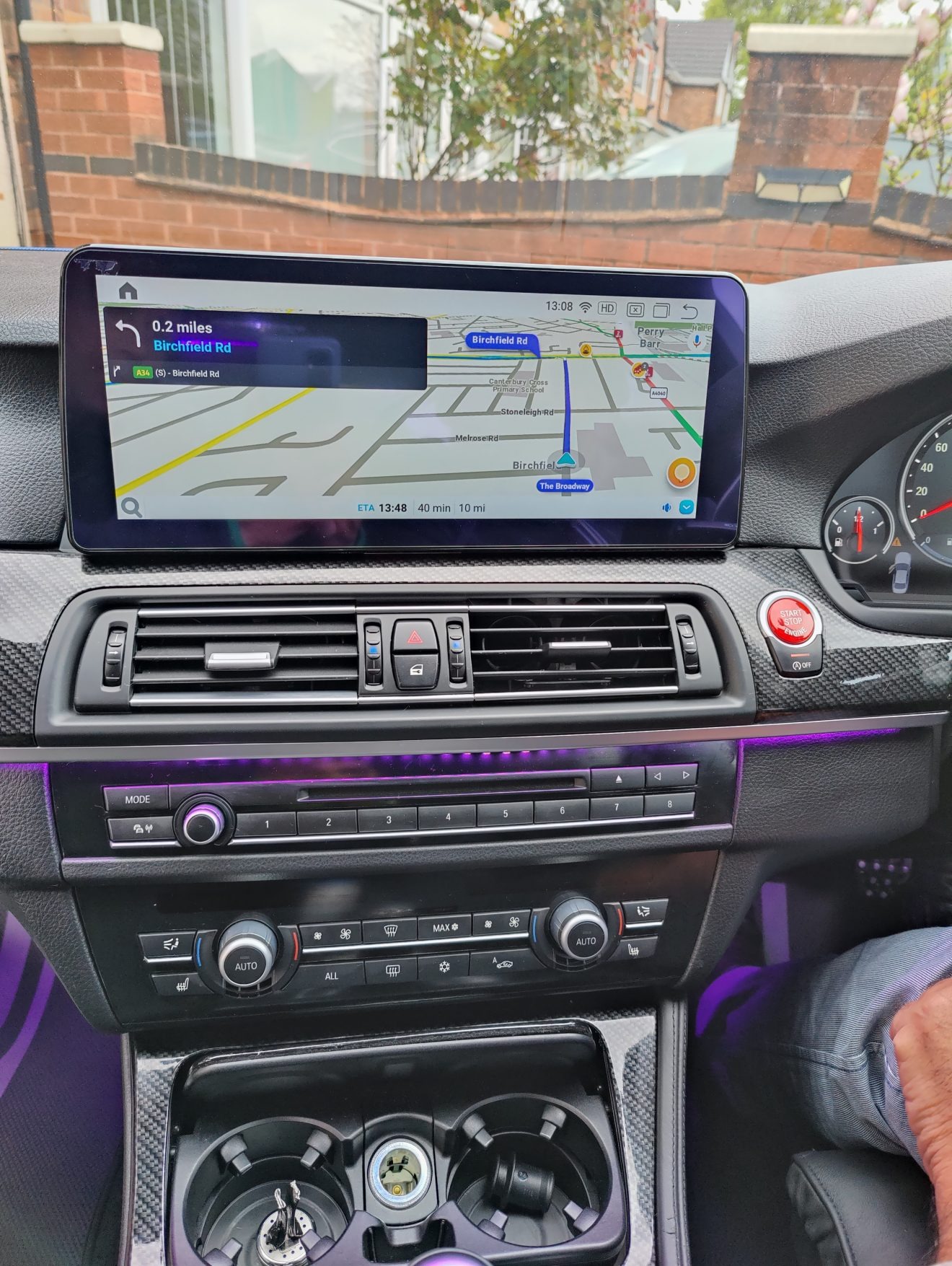 Android Touchscreen BMW F10 12.3" FHD 4GB + 64GB S662 Android 13 ID8-core Snapdragon Wireless Carplay NBT BOTH - Image 3