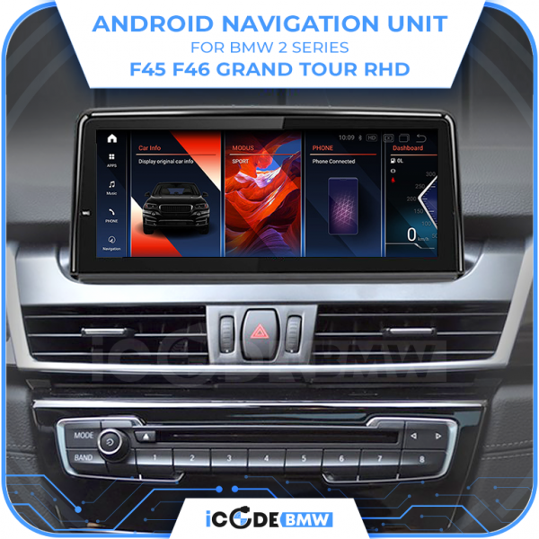 Android Touchscreen BMW F45 8.8" HD 4GB + 64GB S665 Android 13 ID8-core Snapdragon Wireless Carplay EVO BOTH - Image 4