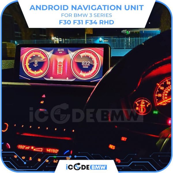 Android Touchscreen BMW F30 10.25" FHD 8GB + 128GB S662 Android 13 ID8-core Snapdragon Wireless Carplay EVO BOTH - Image 8
