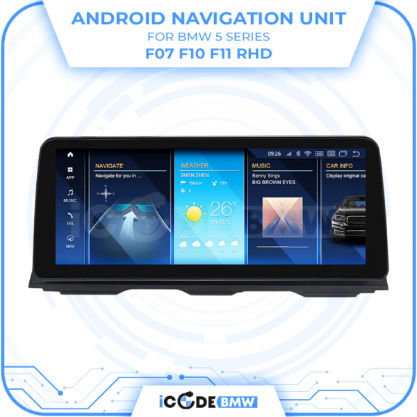 Android Touchscreen BMW F10 10.25" FHD 4GB + 64GB S662 Android 13 ID8-core Snapdragon Wireless Carplay CIC BOTH - Image 5