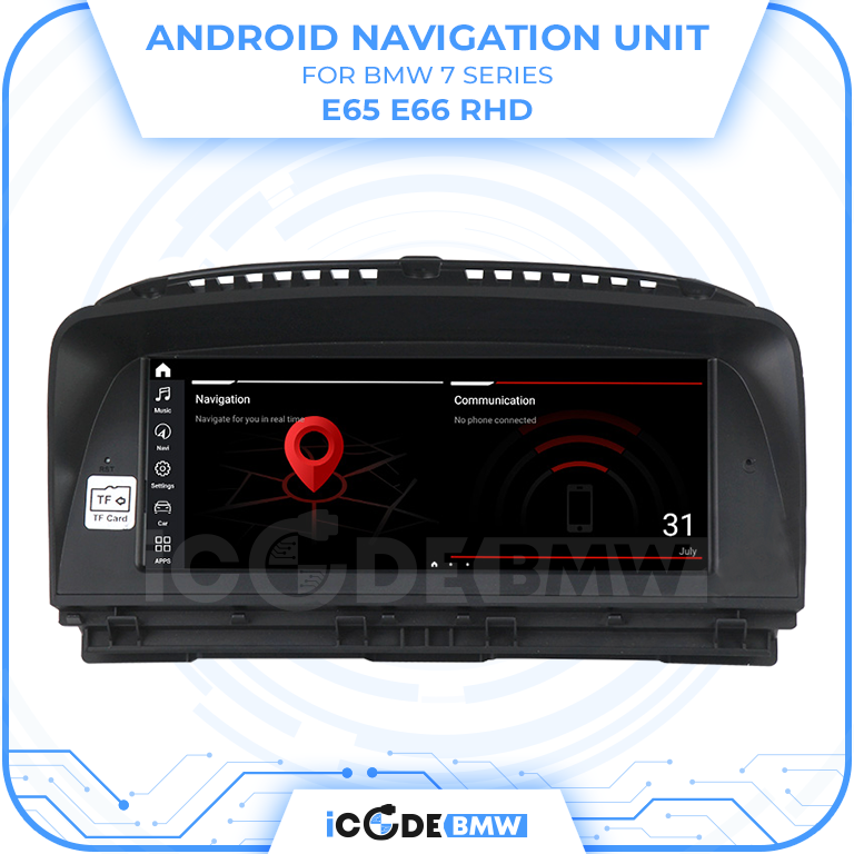 Android Touchscreen BMW E65 8.8" HD 4GB + 64GB S665 Android 13 ID8-core Snapdragon Wireless Carplay CCC BOTH - Image 6