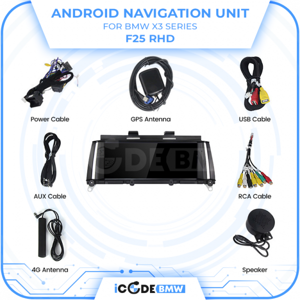 Android Touchscreen BMW F25 8.8" HD 4GB + 64GB S665 Android 13 ID8-core Snapdragon Wireless Carplay NBT BOTH - Image 2