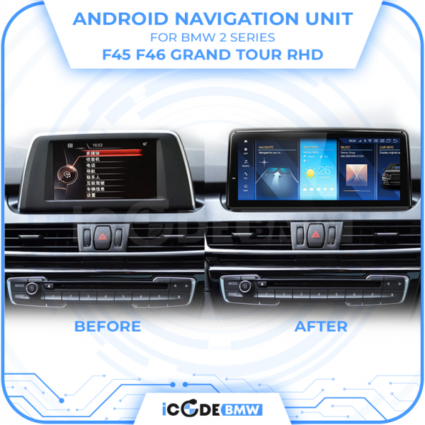 Android Touchscreen BMW F45 8.8" HD 8GB + 128GB S662 Android 13 ID8-core Snapdragon Wireless Carplay NBT BOTH - Image 4