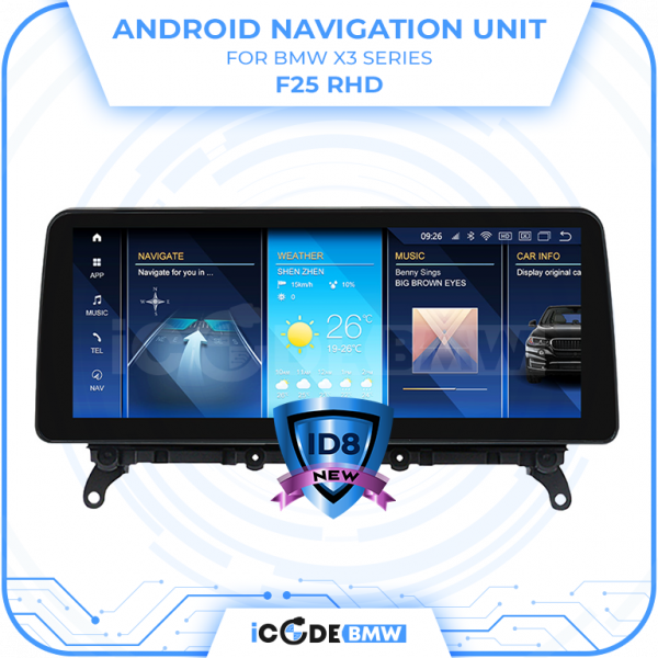 Android Touchscreen BMW F25 8.8" HD 4GB + 64GB S665 Android 13 ID8-core Snapdragon Wireless Carplay NBT BOTH - Image 3
