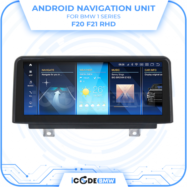 Android Touchscreen BMW F20 10" FHD 4GB + 64GB S665 Android 13 ID8-core Snapdragon Wireless Carplay EVO RHD - Image 3