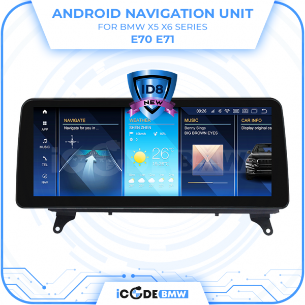 Android Touchscreen BMW E70 10.25" HD 4GB + 64GB S665 Android 13 ID8-core Snapdragon Wireless Carplay CIC BOTH - Image 6