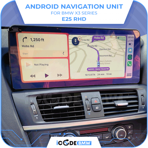 Android Touchscreen BMW F25 8.8" HD 4GB + 64GB S665 Android 13 ID8-core Snapdragon Wireless Carplay NBT BOTH - Image 4